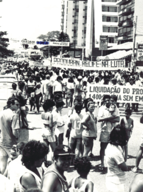 Movimento contra a liquidação do Banco do Estado de Alagoas (Produban) - 1989
